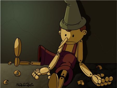 Pinocchio da vecchio